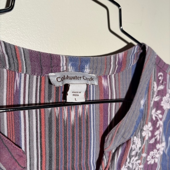 Coldwater Creek Embroidered Multi Color Tunic - Picture 4 of 7